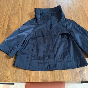 Millard Fillmore Cropped Black Jacket 3/4 Sleeve Coat Size S